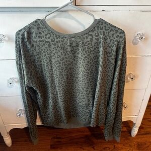 Animal print sweatshirt